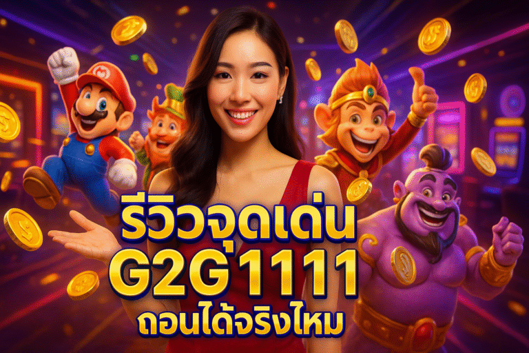 รีวิวจุดเด่น G2G111 2025 ถอนได้จริงไหม